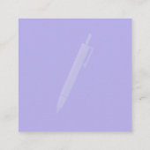 黒い三角形の正方形、2.5インチx 2.5インチ名刺 スクエア名刺 (裏面)