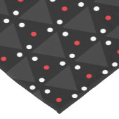 黒い三角形のUFOパターンモダン抽象芸術 ショートテーブルランナー (コーナー)