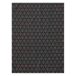 黒い三角形のUFOパターンモダン抽象芸術 テーブルクロス