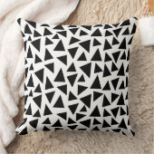 黒い三角形 クッション (ブランケット)