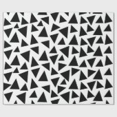 黒い三角形 ラッピングペーパー (フラット)