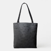 黒い三角抽象芸術の背景、グランジsurfa トートバッグ (裏面)
