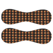 黒い上にオレンジ色のバスケットボールがあり ソフトボール (パネル)