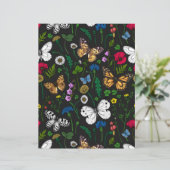 黒い上に野花と蝶 (スタンド正面)