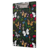 黒い上に野花と蝶 クリップボード (左)