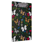 黒い上に野花と蝶 クリップボード (右)