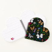 黒い上に野花と蝶 ノートブック (内部)