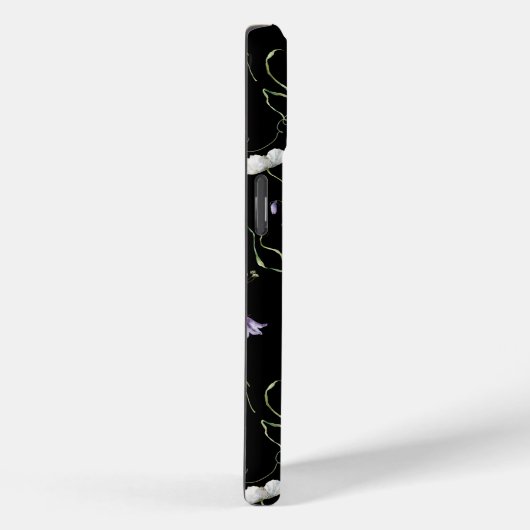 黒い上に野花と蝶 Case-Mate iPhoneケース (裏面 / 右)