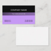 黒い上のデザインの名刺 名刺 (正面/裏面)