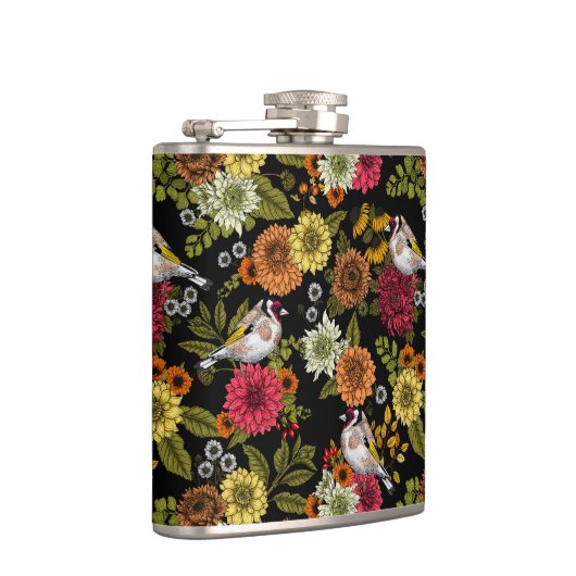 黒い上の庭の金魚 フラスク (右)