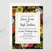 黒い上の庭の金魚 招待状 (正面/裏面)