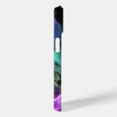 黒い上の虹色の煙 Case-Mate iPhoneケース (裏面 / 右)