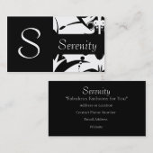 黒い上品の黒 名刺 (正面/裏面)