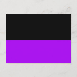 黒い上紫の下部DIYカスタム ポストカード