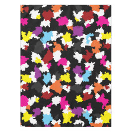 黒い不カラフル整抽象芸術 テーブルクロス