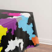 黒い不カラフル整抽象芸術 テーブルクロス (インサイチュ)