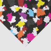 黒い不カラフル整抽象芸術 薄葉紙 (詳細)