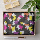 黒い不カラフル整抽象芸術 薄葉紙 (ギフト)