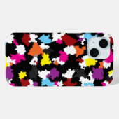 黒い不カラフル整抽象芸術 Case-Mate iPhoneケース (裏面 (横))