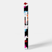 黒い不カラフル整抽象芸術 Case-Mate iPhoneケース (裏面 / 左)