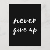 黒い与え葉書を印刷しない ポストカード (正面)