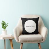 黒い中枢神経刺激剤およびスミスの白い円私のスタイル クッション (椅子)