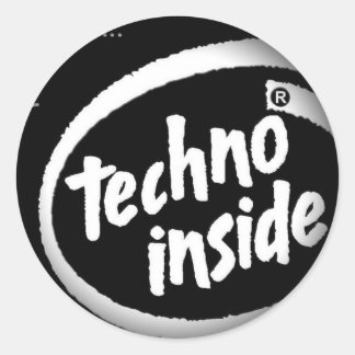 黒い丸いステッカーにフェード ラウンドシール