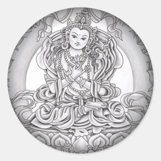 黒い丸いステッカーにフェード ラウンドシール