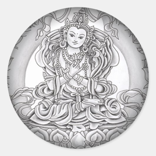 黒い丸いステッカーにフェード ラウンドシール (正面)