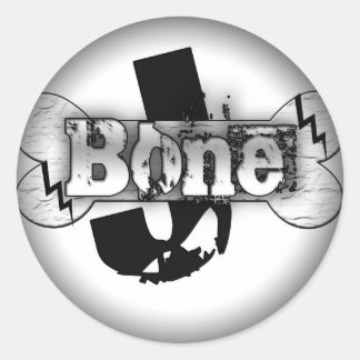 黒い丸いステッカーにフェード ラウンドシール