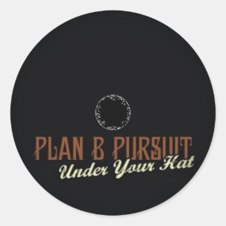 黒い丸いステッカーにフェード ラウンドシール