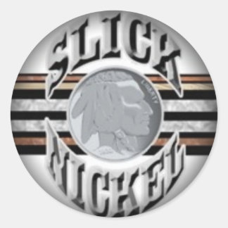 黒い丸いステッカーにフェード ラウンドシール