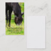 黒い乗馬の馬小屋の乗るか、または蹄鉄工 名刺 (正面/裏面)