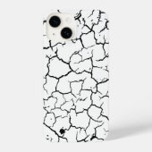 黒い亀裂 iPhoneケース (裏面)
