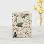 黒い予兆 カード (黄色い花)