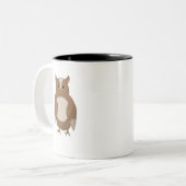 黒い二枚舌フクロムグ ツートーンマグカップ (正面左)