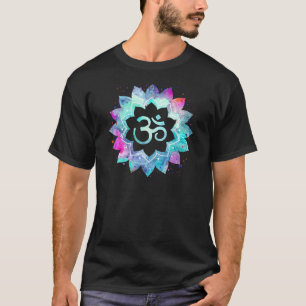 *~*黒い人のネオンエネルギー破烈Om Tシャツ