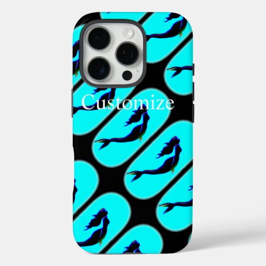 黒い人魚が浮かび上がる Case-Mate iPhoneケース (裏面)