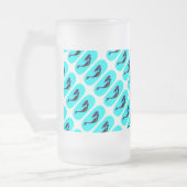 黒い人魚が舞い上がる フロストグラスビールジョッキ (左)