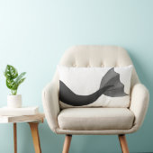 黒い人魚の尾 ランバークッション (椅子)