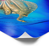 黒い人魚 メラニン人魚 海洋 海 魚 楽しい ポスター (コーナー)