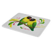 黒い仮面のラブバード カッティングボード (角)