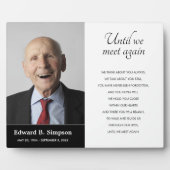 黒い会うまで追悼詩の写真 フォトプラーク (正面)