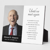 黒い会うまで追悼詩の写真 フォトプラーク (側面)