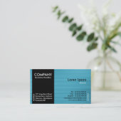 黒い側波帯-淡いブルーのブラシをかけられたTex 名刺 (スタンド正面)