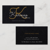 黒い優れたプロ接触カード/元のモノグラム コーリングカード (正面/裏面)