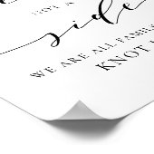 黒い優美な台本サイドではなくシートを選結婚択 ポスター (角)