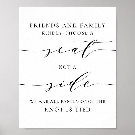 黒い優美な台本サイドではなくシートを選結婚択 ポスター (正面)