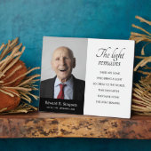 黒い光が残る追悼詩 写真 フォトプラーク (側面)