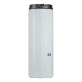 黒い光源の下の閉じた灰色の木の扉 タンブラー (裏面)